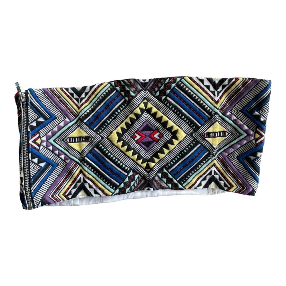 Mara Hoffman Multicolor Geometric Strapless Top - image 3